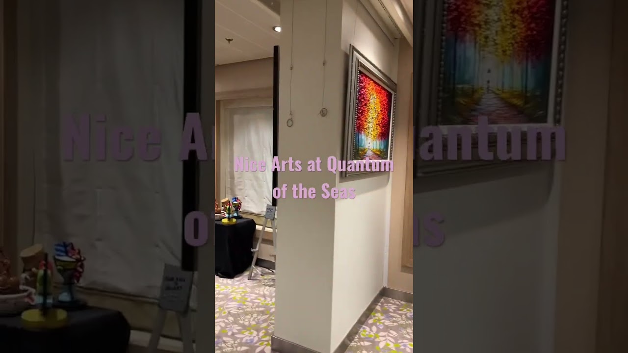 Nice arts and painting at Quantum of the seas #quantumoftheseas #royalcaribbeaninternational