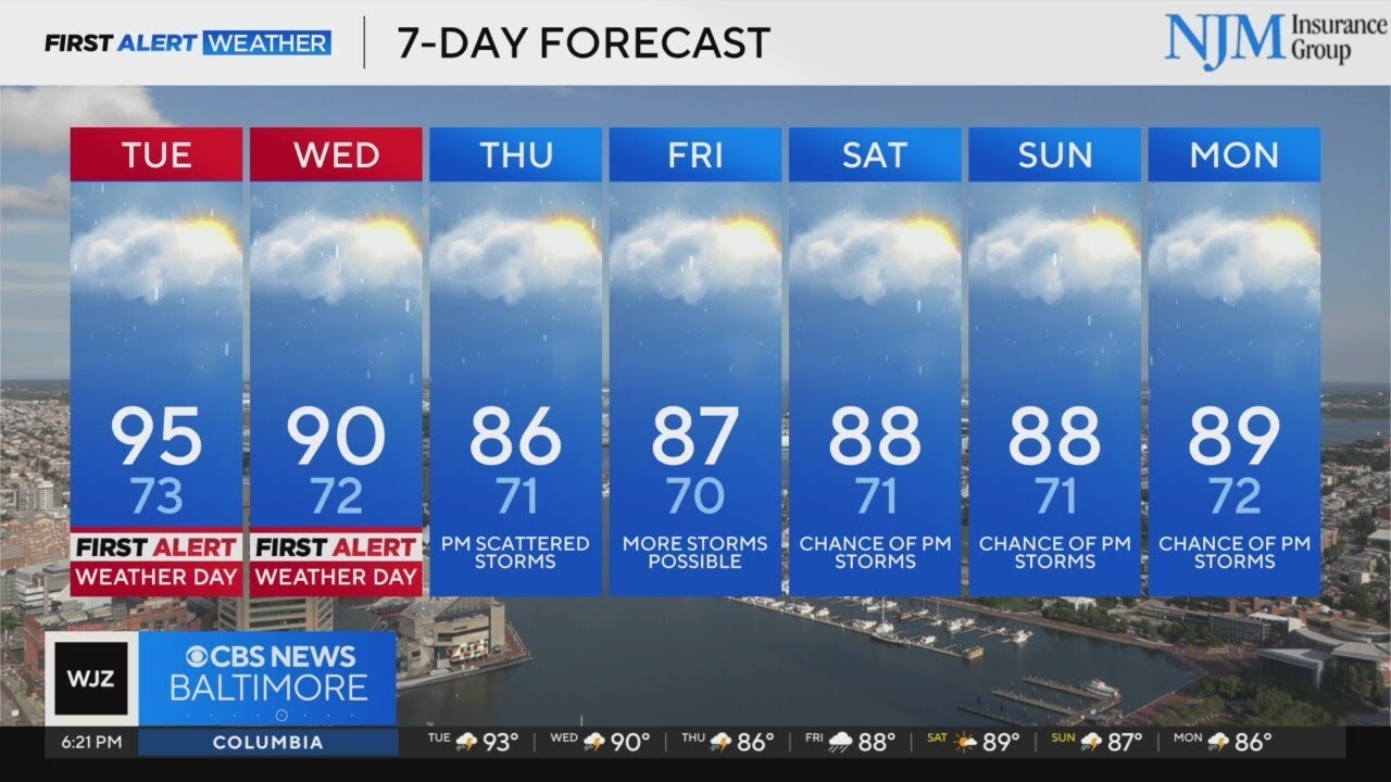 Alert Day on Tuesday for potentially strong storms - YouTube