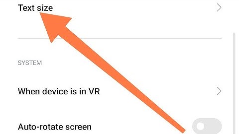 How to change Text size in Redmi 8 Mobile setting