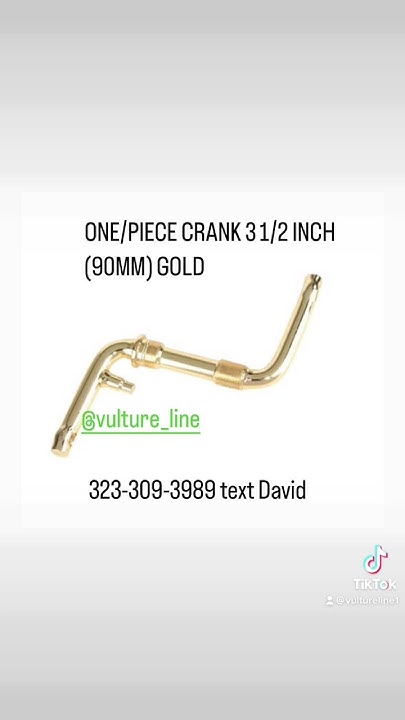 F&R LOWRIDER Bicycle Bike One Piece Crank 3-1/2" (90mm