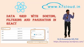 014 - React Data Grid with sorting,  filtering and pagination #react #simplereact