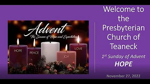 1ST  SUNDAY OF ADVENT  HOPE    Rev. Richard Spauld...