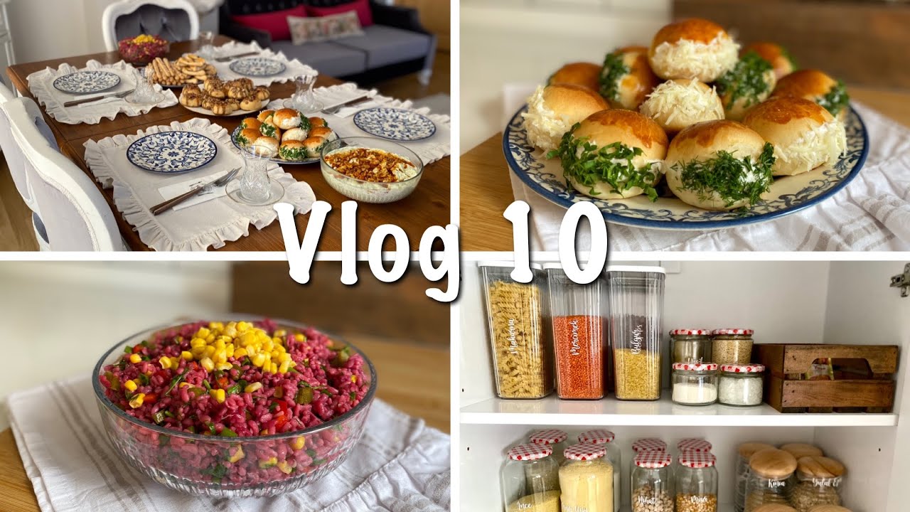 Sessiz Vlog ✨ Baştan Sona Misafir Hazırlığı 🪣🧹Kiler Düzeni | Salon Temizliği | Atom Kurabiye