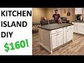 Kitchen Island DIY build for $160 budget!