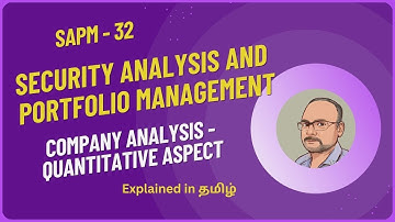 Security Analysis and Portfolio Management - Company Analysis - Quantitative aspects