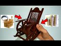 How to make miniature rocking chair or swing chair | diy | miniature furniture diy