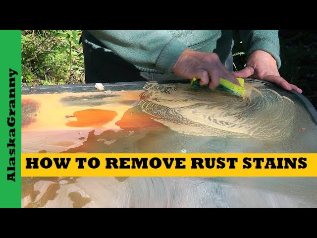 How To Clean Rust Off Glass - Remove Rust Stains From Glass - YouTube