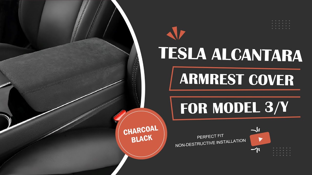 Tesla Alcantara Armlehnenbezug für Model 3/Y (2017-2023) – TESLAUNCH