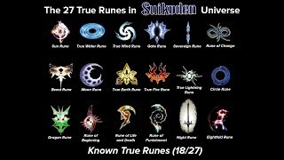 27 True Runes in Suikoden Universe