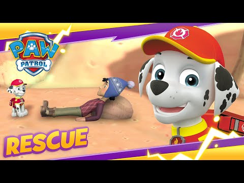 Medic Marshall and Rubble Rescue Jake! - PAW Patrol - Cartoon and Game Rescue Episode for Kids