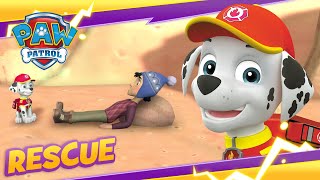 Medic Marshall and Rubble Rescue Jake! | PAW Patrol | Cartoon and Game Rescue Episode for Kids