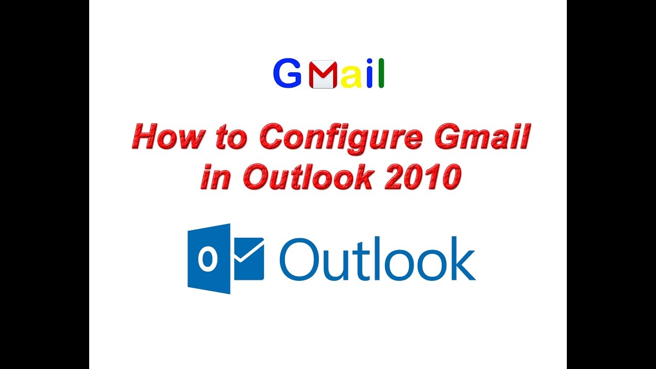 How To Configure Gmail In Outlook 2010 Setup Gmail Account In Outlook 