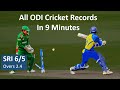 All ODI Cricket Records in 9 Minutes - ODI Cricket World Records