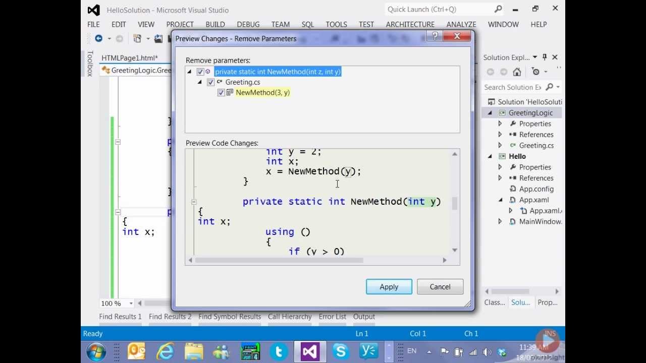 Make Your Code Right with Visual Studio 2012 Refactoring - YouTube