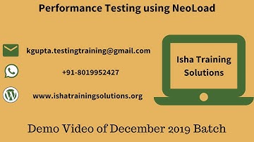 NeoLoad Demo.  contact or whatsapp us on +91-8019952427 to enroll