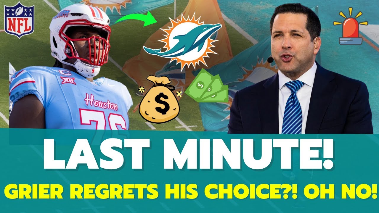 JUST HAPPENED! GRIER CONFIRMS! GOOD SIGNING FOR MIAMI?! URGENT ANALYZE! MIAMI DOLPHINS NEWS DRAFT