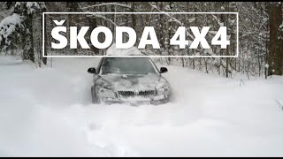 ŠKODA OCTAVIA 4X4 SNOW COMPILATION !!