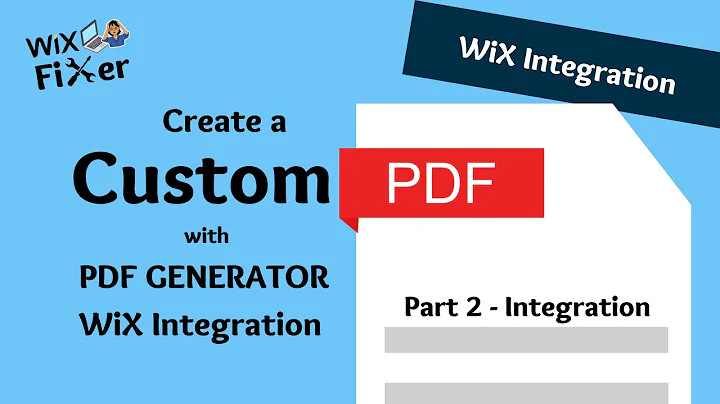 Generate Custom PDFs with WiX Integration