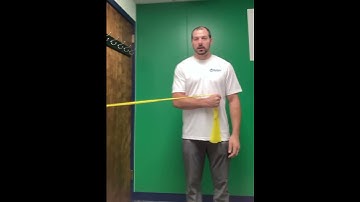 Shoulder Internal Rotation - resistance band for shoulder strengthening