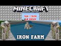 Minecraft Let's Play #9 Iron Farm Tutorial Bedrock 450+ Iron PH (Collecting One Stack of Every Item)