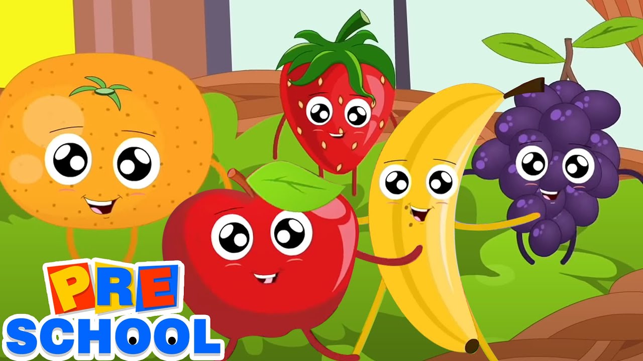 Yes Yes Fruits Song | Five Little Fruits | Nursery Rhymes & Kids Songs ...