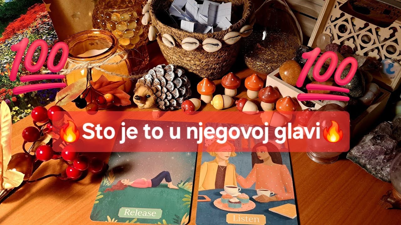 🔥Sto je to u njegovoj glavi? Detaljna analiza! + Kolacic srece🥠🔥🔮Tarot citanje🔮