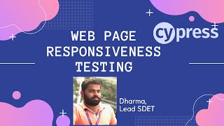 Cypress- Web page responsiveness Testing ||Cypress Viewport || Cypress JS Automation