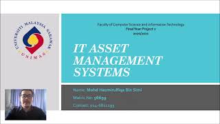 FYP2 Presentation Video FCSIT, UNIMAS (56699)
