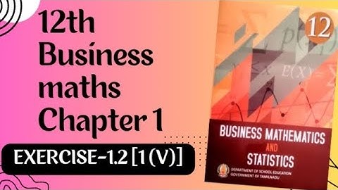 Applications of matrices and determinants 12th Business maths Chapter-1 Exercise-1.2 [1 (v)]