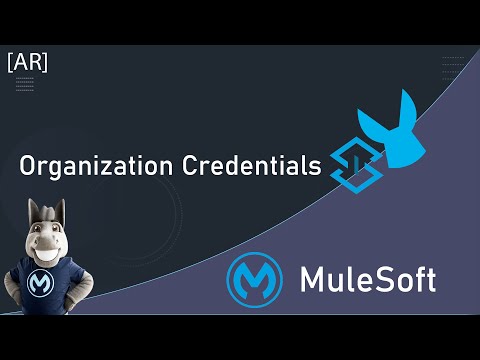 MuleSoft: How To Configure Your Organization's Credentials