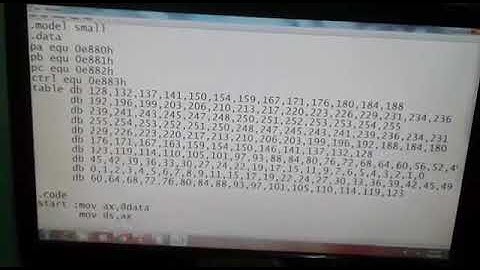 DAC(digital to analog converter) program explanation sine wave by my sir