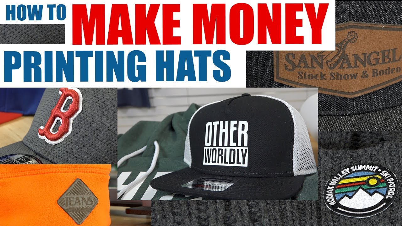 Making Money By Printing Hats How To Heat Press Hats More Youtube