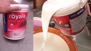 रॉयल पेंट करने का तरीका/ Plastic Paint| Luxury Emulsion Asian Paints screenshot 4