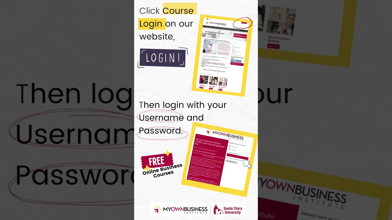 How to Enroll in MOBI's Free Online Business Courses