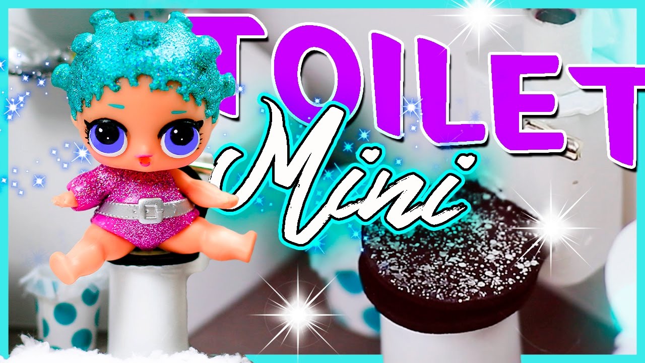 DIY MINIATURE Toilet For LOL Dolls Mini Bathroom Accessories YouTube
