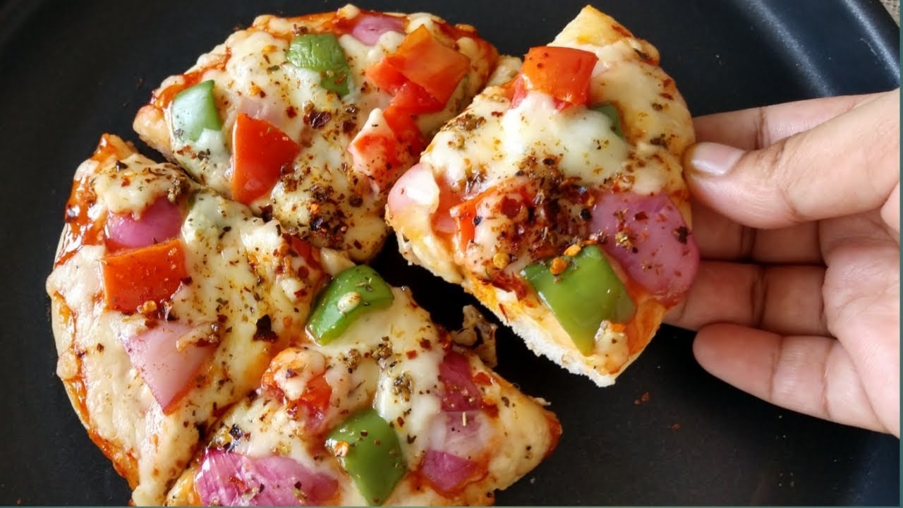 Pizza recipe with readymade pizza base in oven Pizza Recipe Instant