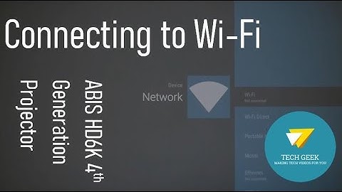 How to connect the ABIS HD6K 4th Gen Projector to WiFi - Quick guide to the HD smart projector