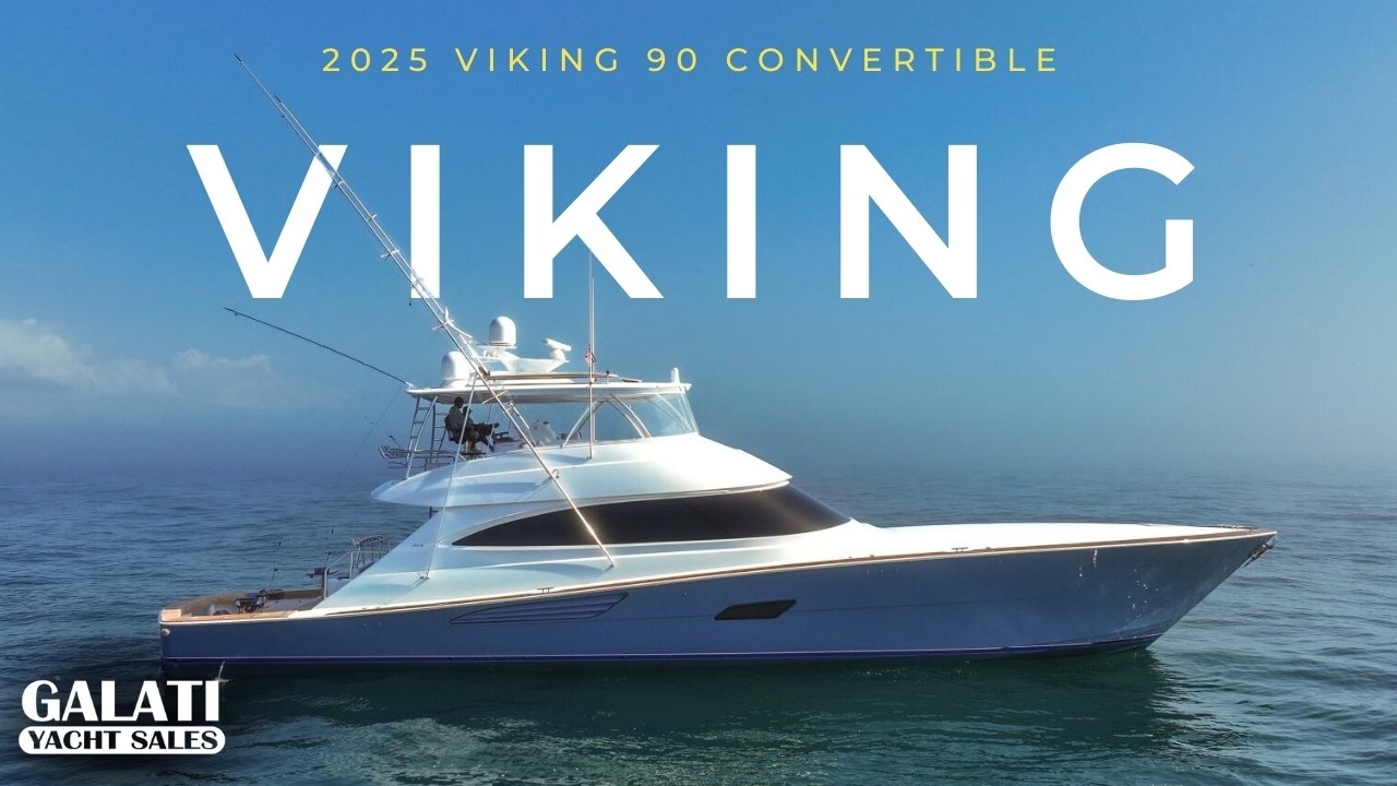 2025 Viking 90 Convertible For Sale | MTU 2635 • Seakeeper SK40 • 6 Staterooms