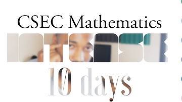CXC Maths *crazy* STUDY GUIDE (10 days)