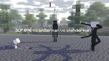 SCP 096 vs Slenderman vs enderman│Minecraft Animation
