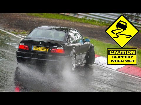 Nürburgring + Rain = Drifts, Slides, Spins & Lot's of Slippery Action! Nordschleife Touristenfahrten