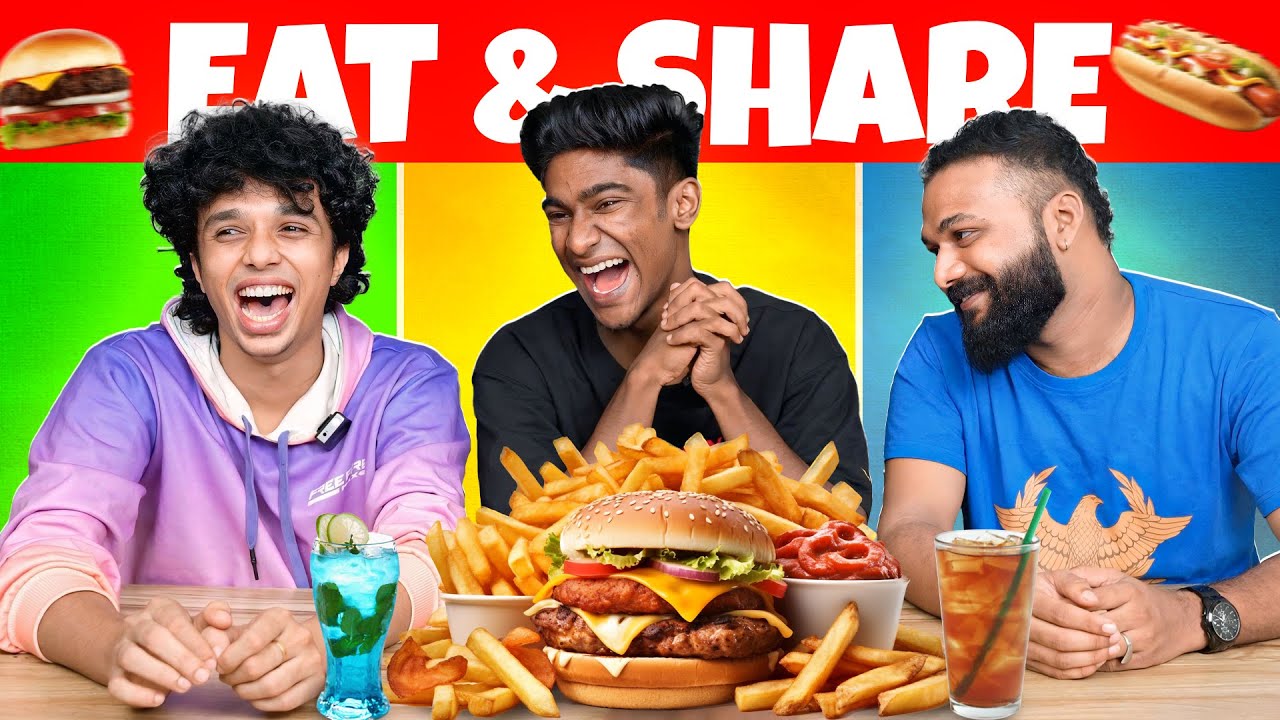 EAT AND SHARE FOOD CHALLENGE🤩