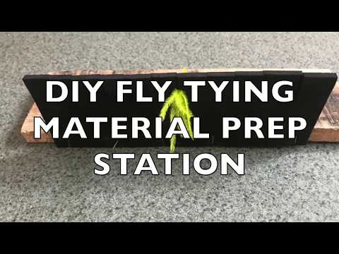 DIY Foam & Wood Fly Tying Material Prep Staton