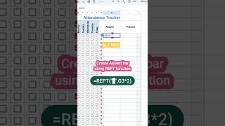 EASILY Create automated attendance sheet in google #excel #exceltips #exceltutorial