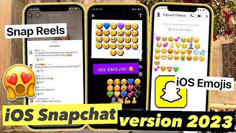 iOS Snapchat 2023 for Android with Emojis and Snap Reels