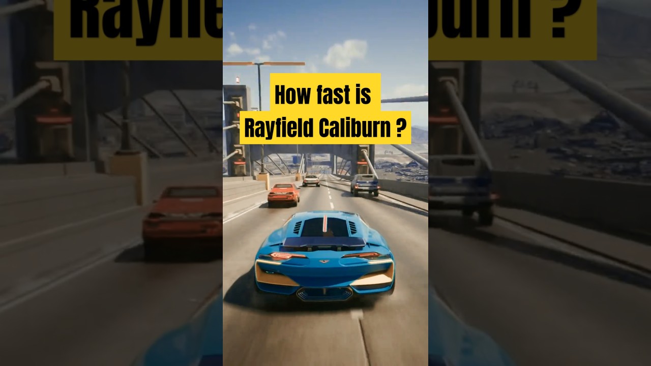 I Tested Rayfield Caliburn MAX SPEED on Cyberpunk2077 Steepest Slope! 