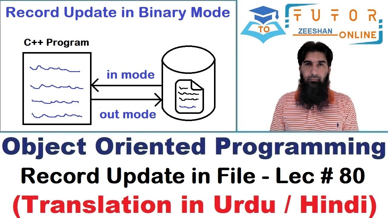 Record Update in Binary Mode | seekg() | OOP (C++) LECTURE – 80 |