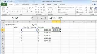 calculating future value on excel