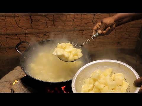 Boiled Cassava ( Manioc ) | How to Cook Cassava Root | cook with mom