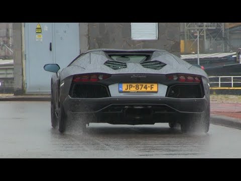 CRAZY LOUD Lamborghini Aventador W/ Akrapovic Exhaust | REVS + ACCELERATIONS